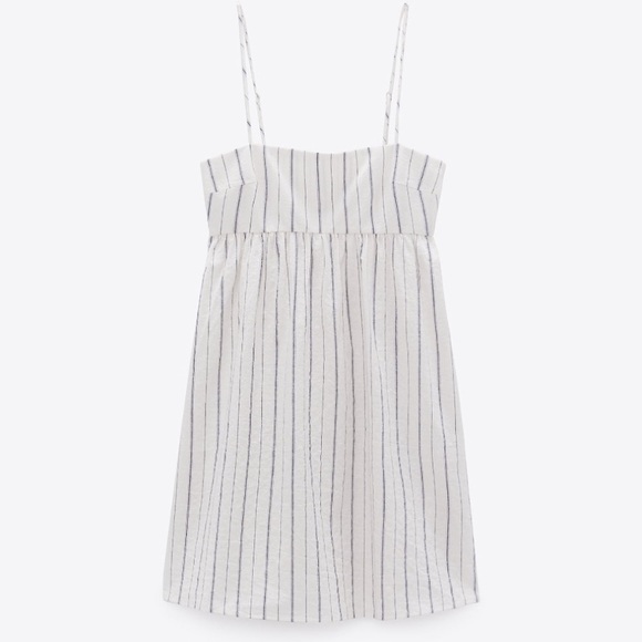 Zara Dresses & Skirts - Zara Blue and white striped babydoll dress